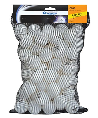 Schildkröt Unisex – Erwachsene Donic Tischtennisball Jade, Poly 40+ Qualität, 72 STK. im Meshbag, weiß von Schildkröt