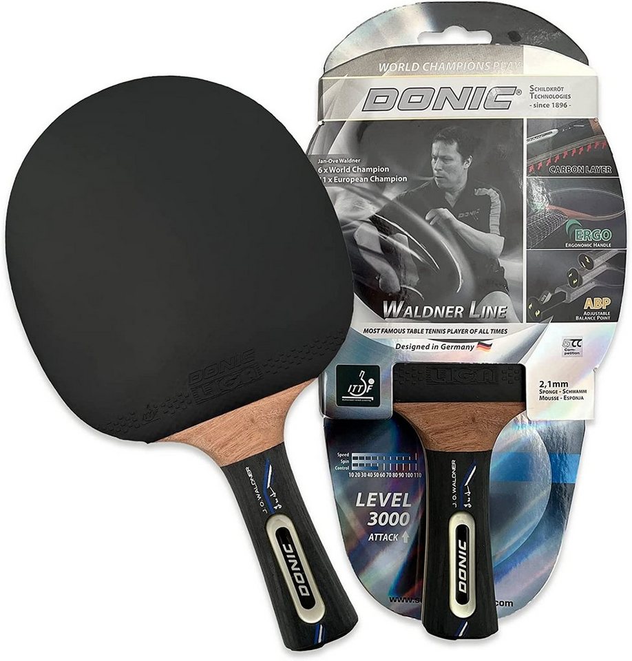 Donic-Schildkröt Tischtennisschläger Waldner 3000, Tischtennis Schläger Racket Table Tennis Bat von Donic-Schildkröt