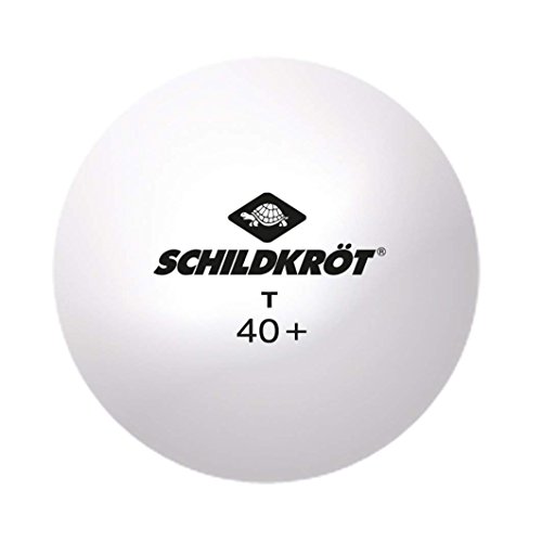 SCHILDKRÖT TT-Ball 3-Stern CHAMPION POLY 40+ ITTF Wettkampf Bälle 4er Set 608541(weiss) von DONIC