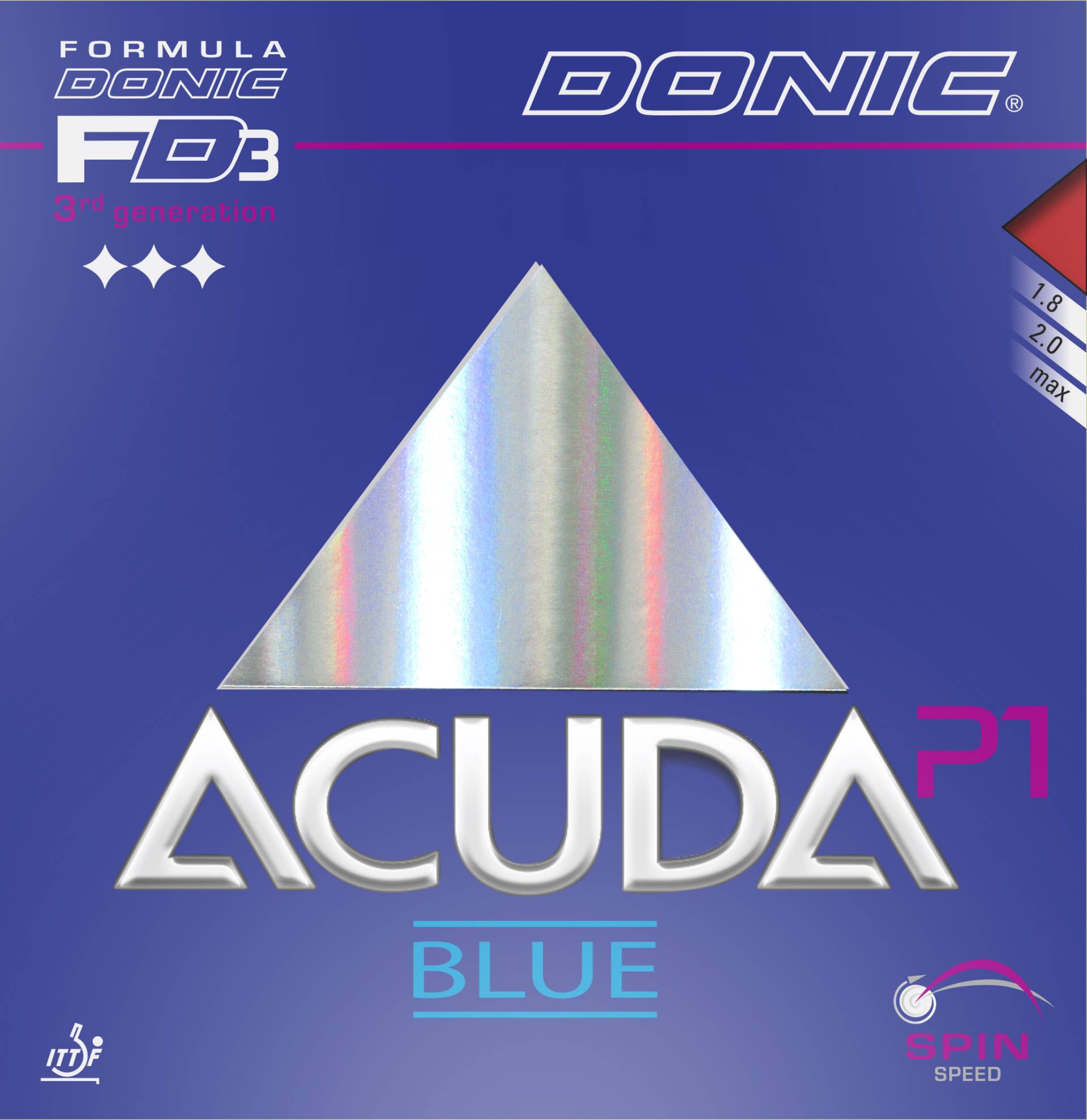 Donic Acuda Blue P1 - Tischtennis Belag von Donic