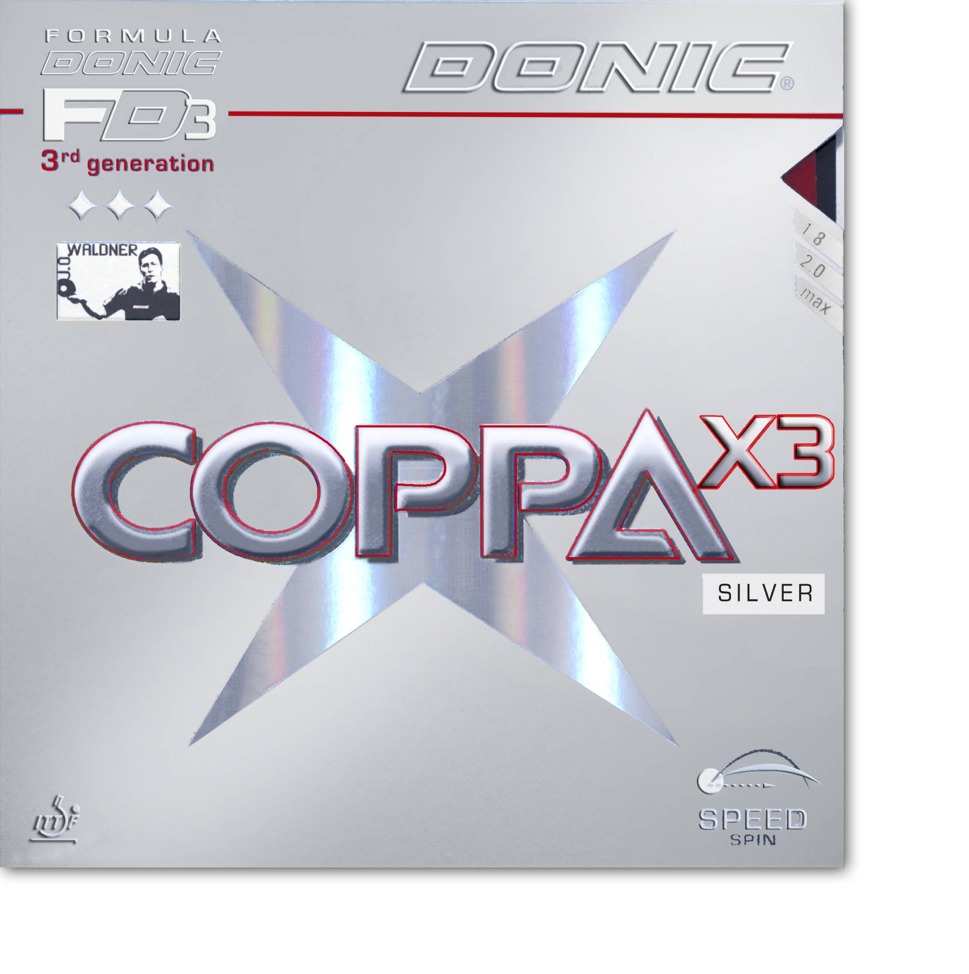 Donic Coppa X3 Silver - Tischtennis Belag von Donic