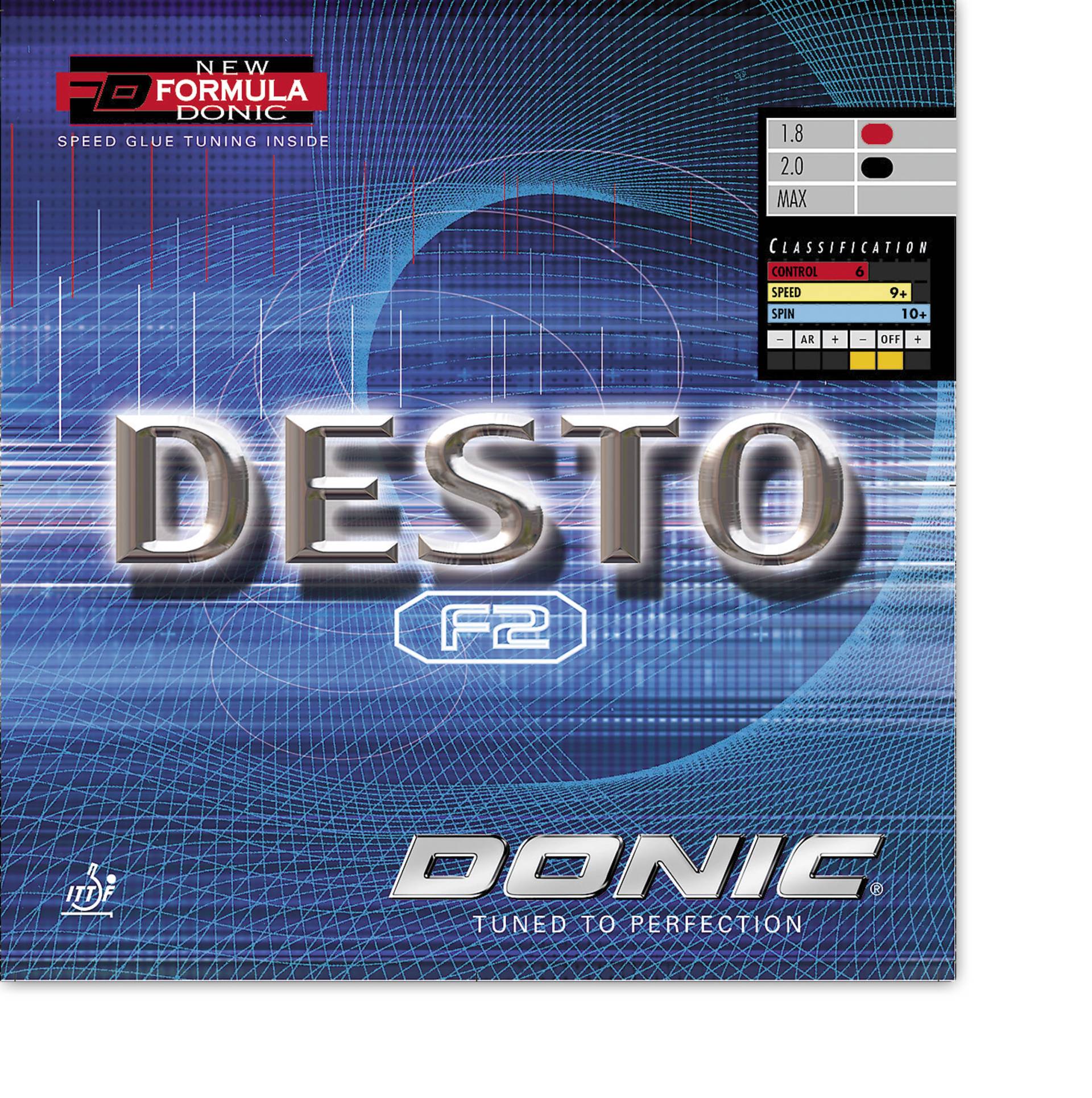 Donic Desto F2 - Tischtennis Belag von Donic