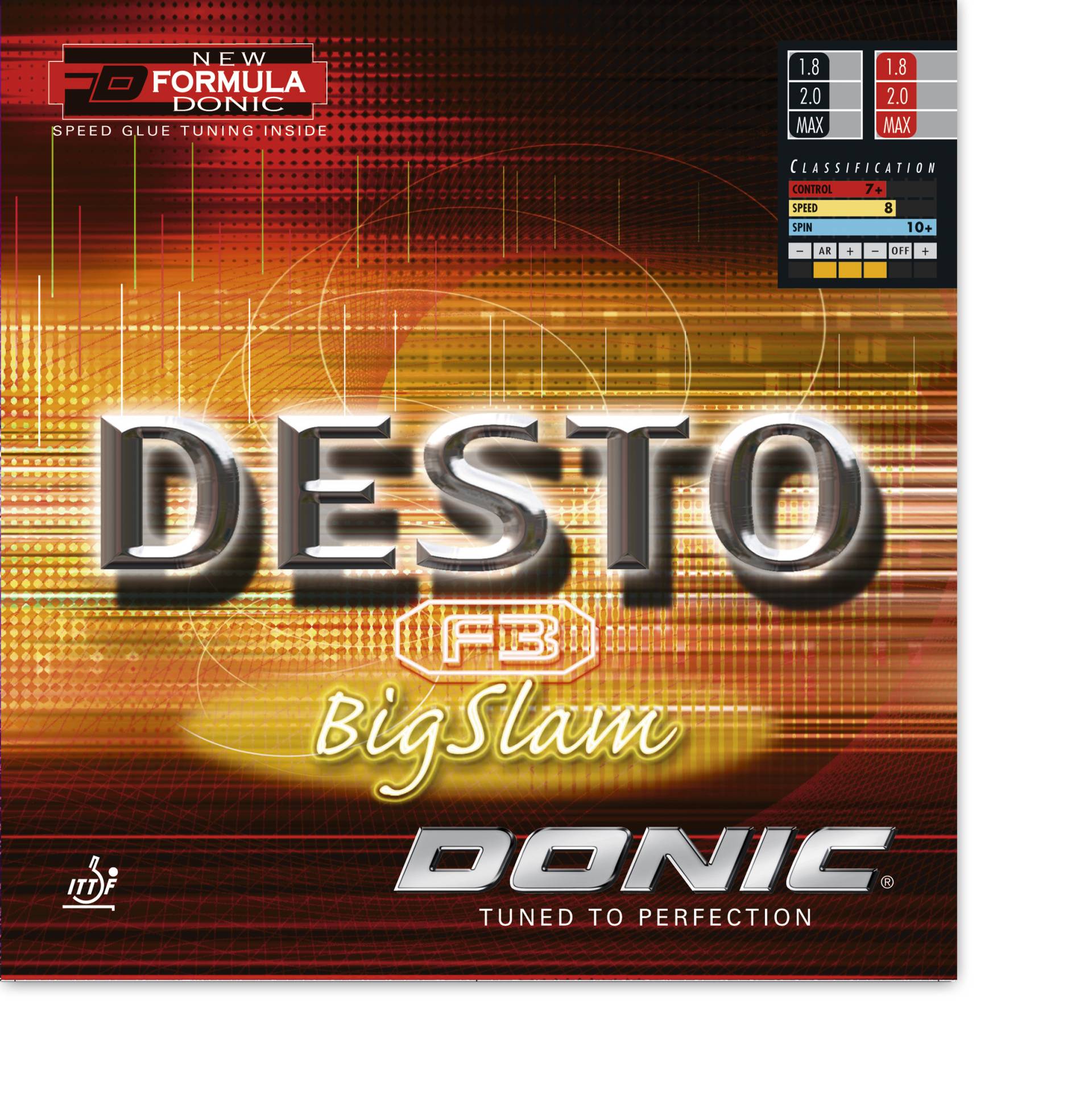 Donic Desto F3 Big Slam - Tischtennis Belag von Donic