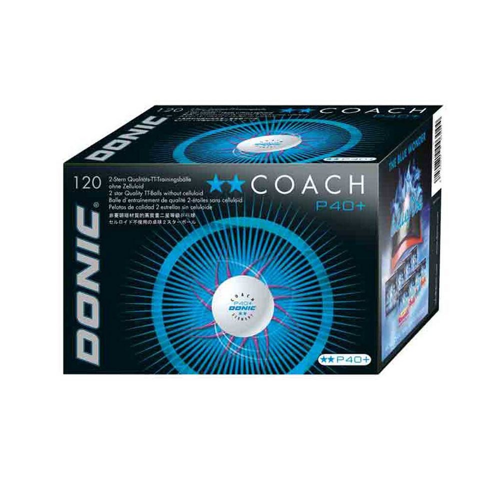 Donic Tischtennisball Donic Ball Coach P40+ ** 120er von Donic