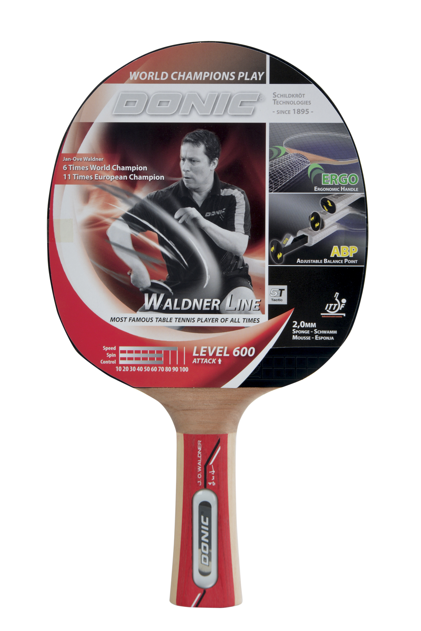 Donic Waldner 600 - Spin geht vor Tempo im Hobbybereich von Donic