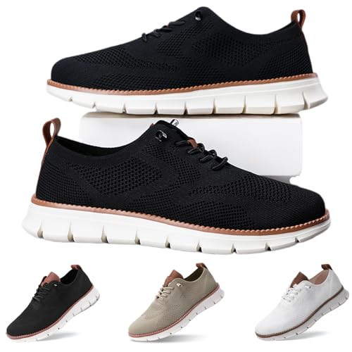 Donubiiu Wearbreeze Schuhe Herren,Urban – Ultra Bequeme Schuhe, Städtisch | Ultrabequeme Herrenschuhe, Breeze Urban Schuhe Herren,Schlüpfschuhe Orthopädische Schuhe Herren (Schwarz,39) von Donubiiu