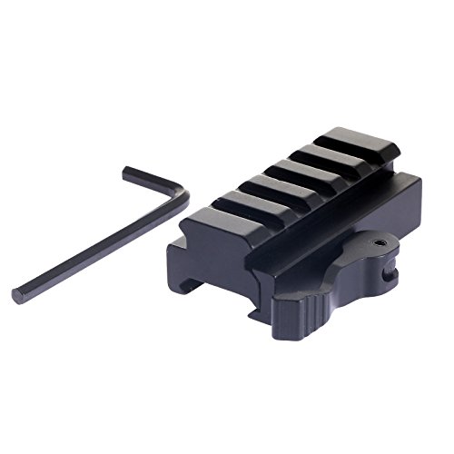 Dophee QD 5 Slot Riser Gewehr Scope Basis Mount Adapter für 20mm Picatinny Schienen von Dophee