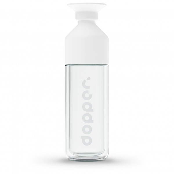 Dopper - Dopper Glass Insulated - Trinkflasche Gr 450ml weiß von Dopper