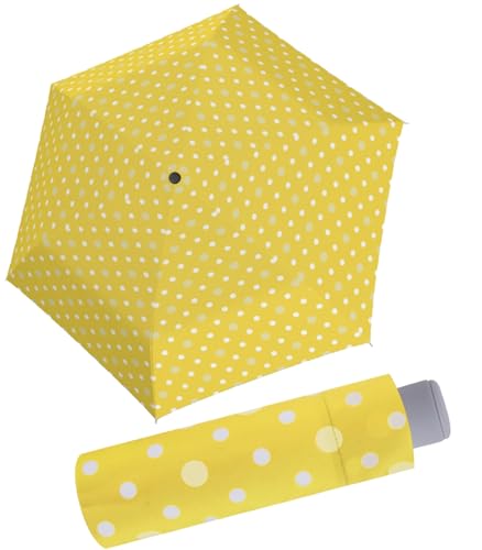 Doppler Mini Kinder Taschenschirm Dots - gelb von Doppler