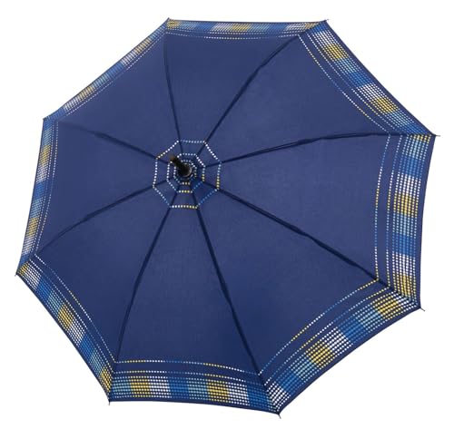 Doppler Regenschirm Stützschirm Gehhilfe Gehstock Fritzgriff blue stripe von Doppler
