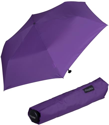 Doppler Zero,99 Taschenschirm nur 99 Gramm Gewicht stabil winddicht 21 cm, Königlich Violett, one size von Doppler