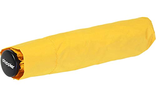 Doppler Zero,99 extrem Leichter Mini Damen Taschenschirm - Shiny Yellow von Doppler
