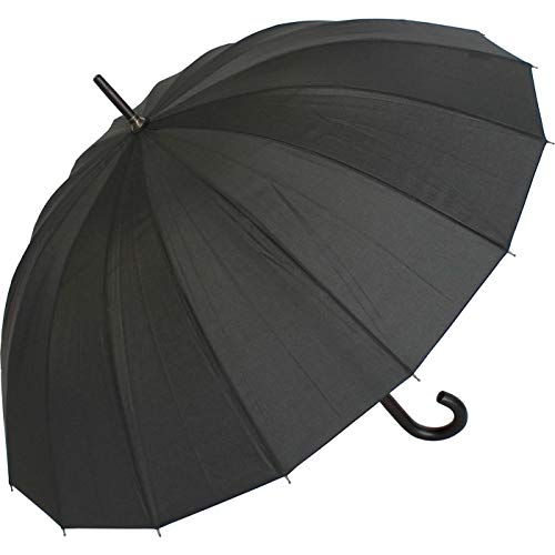 Doppler Regenschirm Natural London, Schwarz (Black), Länge ca. 89 cm, Durchmesser ca. 5 cm von Doppler