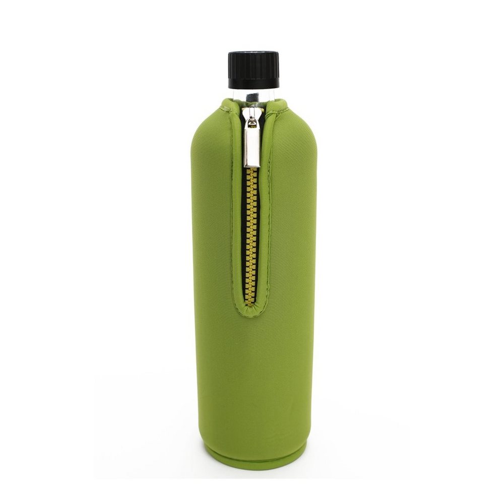 Dora's Trinkflasche Glasflasche mit Neoprenbezug grün 700 ml von Dora's