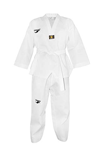 Dorawon Club Kragen Weiß Dobok Taekwondo Uniform, 190 cm von Dorawon