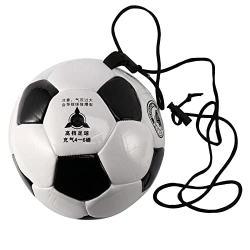 Doumneou Ball Verstellbarer Bungee-Gummiball mit Seil Größe 4 Fußball für Sport von Doumneou