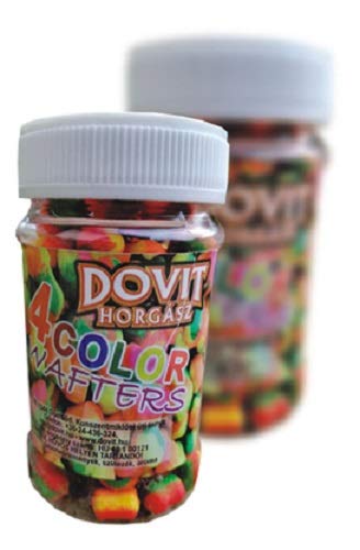 Dovit Pop Uo Karpfen Boiles 4 Color Wafters 4 Farbwellen Boilies 14 mm (Panettone-Erdbeere) von Dovit