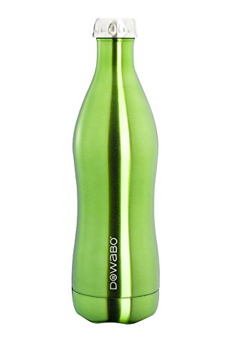 Dowabo Thermoskanne Schwarz, Doppelwandig, Vakuum isoliert, wiederverwendbare Trinkflasche Grün Größe , 500 ml von Dowabo