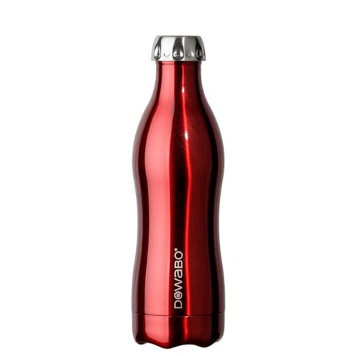 Dowabo Metallic Red Isolierflasche, 500 ml von Dowabo