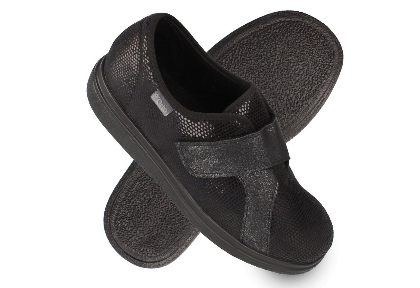 Dr. Orto York Klett-Slipper Damen Sneaker Klettverschluss, für schmale Füße von Dr. Orto