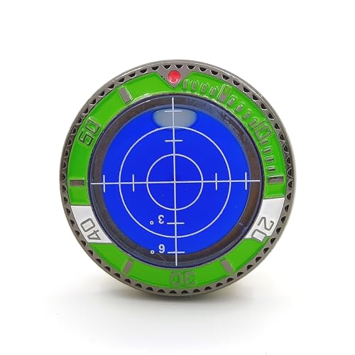 Golfball-Marker, 3,5 cm, Dr.Golf Wasserstand, tragbar, Golfball, Grün, Piste, Putting-Wasserwaage, Golfer-Zubehör (blau-grün) von Dr.Golf