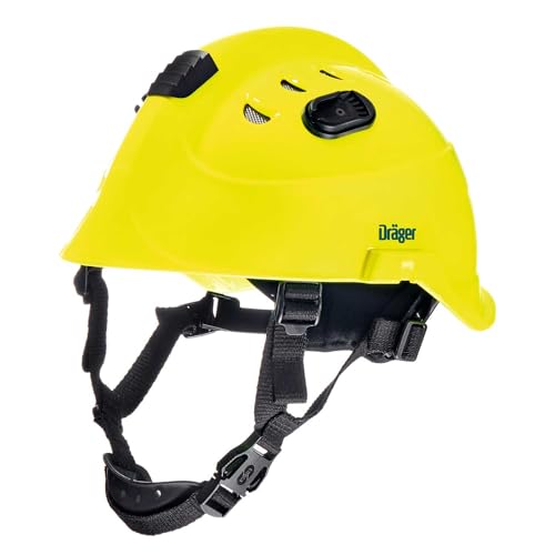 Dräger HPS 3500 Basis Verstellbarer Sicherheitshelm gelb für Baustellen, Bergbau, Feuerwehr und Notfalleinsätze von Dräger