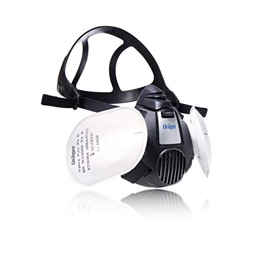 Dräger X-plore® 3500 Handwerker Halbmasken-Set inkl. Pure P3 Partikelfilter | Größen S/M/L | gegen Fein-Staub/Partikel | Gr. L von Dräger