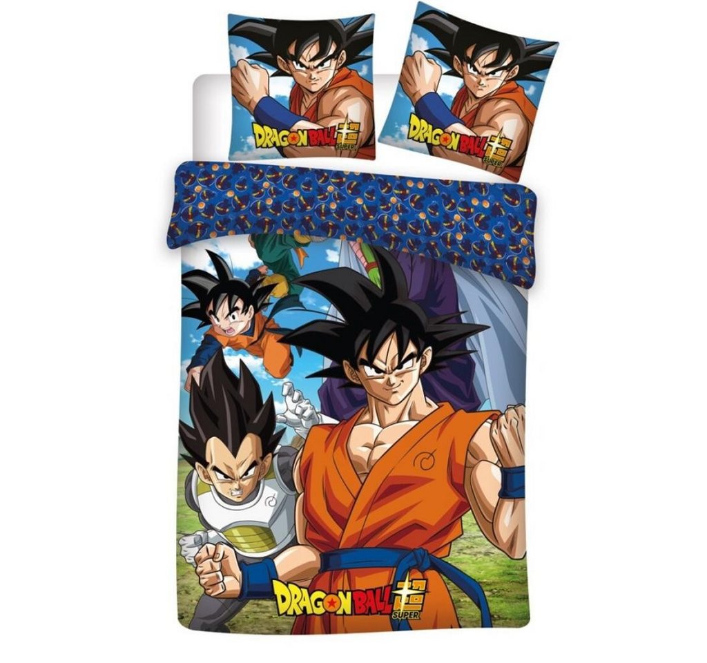 Dragon Ball Bettwäsche DRAGON BALL - Bettgarnitur 140x200cm - 100% Baumwolle Bettwäsche, 3 teilig von Dragon Ball