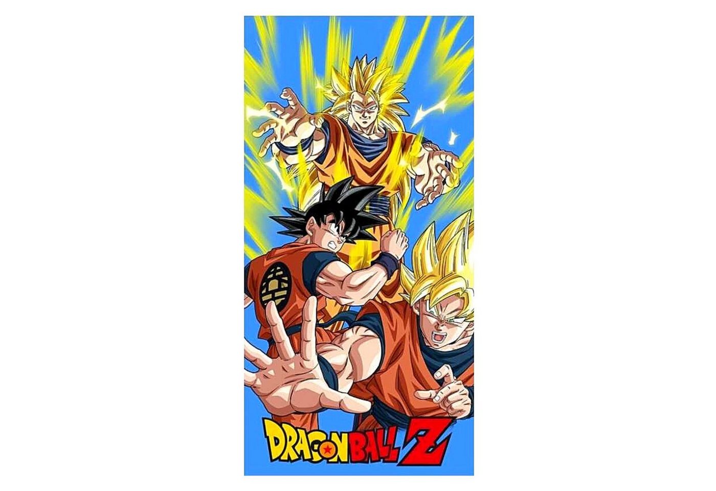 Dragon Ball Badetuch Son Goku, Mikrofaser, Jungen Strandtuch 70 x 140 cm schnelltrocknend von Dragon Ball