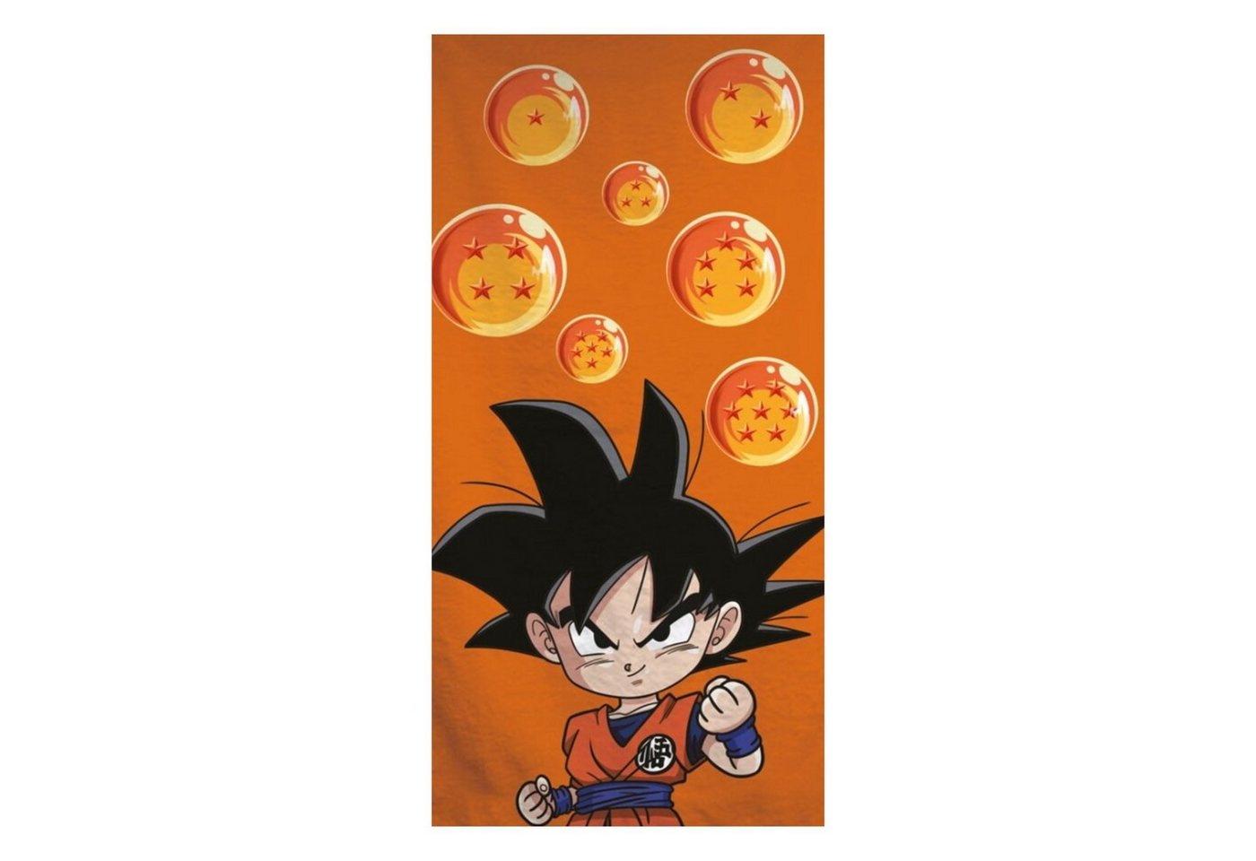 Dragon Ball Badetuch Young Goku, Mikrofaser, Kinder Strandtuch 70 x 140 cm schnelltrocknend von Dragon Ball