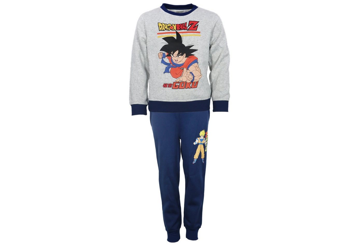 Dragon Ball Jogginganzug Anime Dragonball Goku Sporthose Hose Sweater Pulli, Gr. 104 bis 140 von Dragon Ball