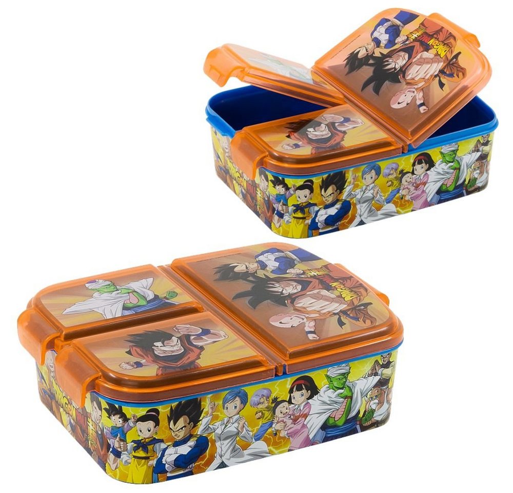 Dragon Ball Lunchbox Brotdose 3 getrennte Fächer Dragon-Ball Lunch to Go Vesper Dose von Dragon Ball