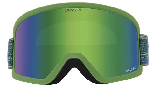 Dragon Unisex Snowgoggles DX3 OTG with Ion Lens - Light Moss with Lumalens Green Ion von Dragon
