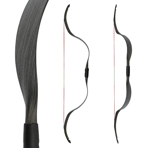 Drake Mongolia Bow - 48 Zoll - 18-30 lbs - Reiterbogen (18 lbs, Black Wood) von Drake Archery