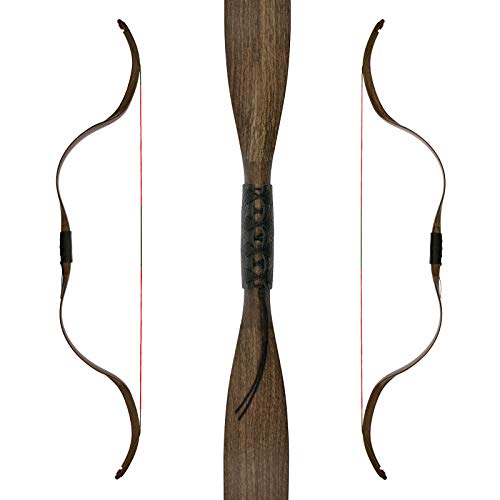 Drake Mongolia Bow - 48 Zoll - 18-30 lbs - Reiterbogen (18 lbs, Dark Wood) von Drake Archery