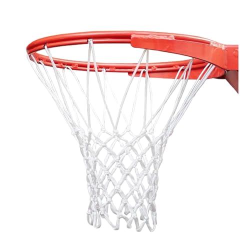 Dranng Basketballnetz tragbar, Basketballnetz für Korb - Professionelles Nylon-Basketballnetz, leicht für den Wettkampf - Verbessern Sie das Basketballspielerlebnis. Allwetternetz für Spielplätze und von Dranng