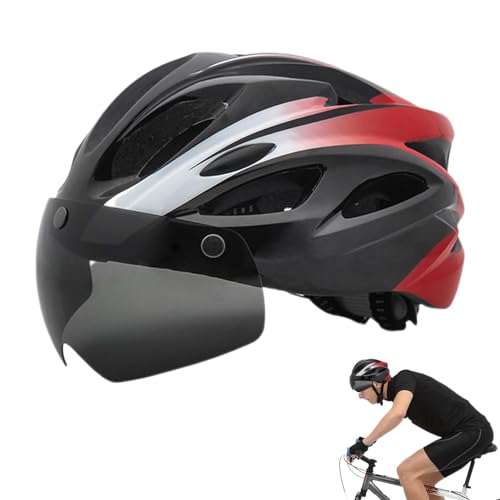 Dranng Reithelme,Mountainbike-Helme - Fahrradhelme mit wiederaufladbarem Rücklicht | Fahrradhelme, atmungsaktive und verstellbare Helme für Rennrad, Mountainbike von Dranng