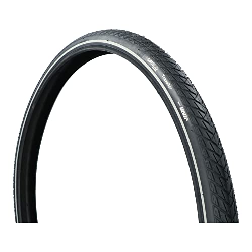 Dresco Unisex-Adult Pannenschutz Reifen Traveller 28 x 1.60 (42-622) Reflektierend Schwarz Äußerer von Dresco