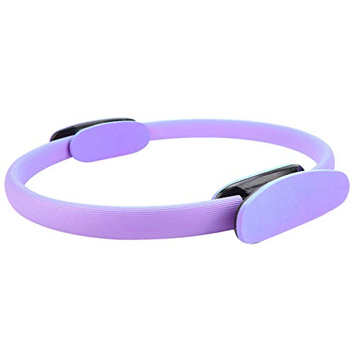 Drfeify 4 Farben Pilates Ring Circle, Dual Grip Fitness Ring Magic Circle Pilates Ring Heimtrainingsgerät Zur Straffung der Inneren und äußeren Oberschenkel (Lila) von Drfeify