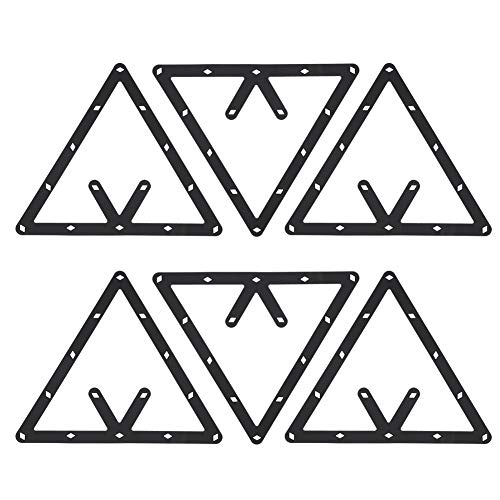 Drfeify 6-teiliges Billardkugel-Rack, Dreieck-Ball-Rack-Halter, Billardtisch, Pool-Queue-ZubehörBillard von Drfeify