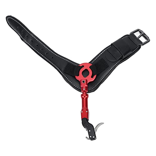 Drfeify Bogenschießen Release Aid Trigger,Compound Bogen Pfeil Wristband Spreader Bogenschießen Zubehör (Rot) von Drfeify