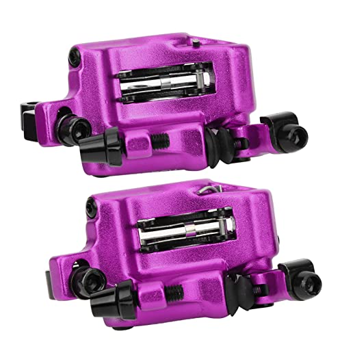 Drfeify Fahrrad-Hydraulische Scheibenbremse, Hydraulische Kolben-Zwei-Wege-Bremse, für Mountainbike, Rennrad, Elektrisches Faltrad Usw (Purple) von Drfeify