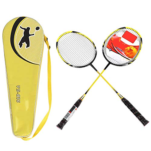 Drfeify Professioneller Badmintonschläger, Badmintonschläger aus Aluminiumlegierung mit Nylongriff und Tasche für Familienunterhaltung von Drfeify