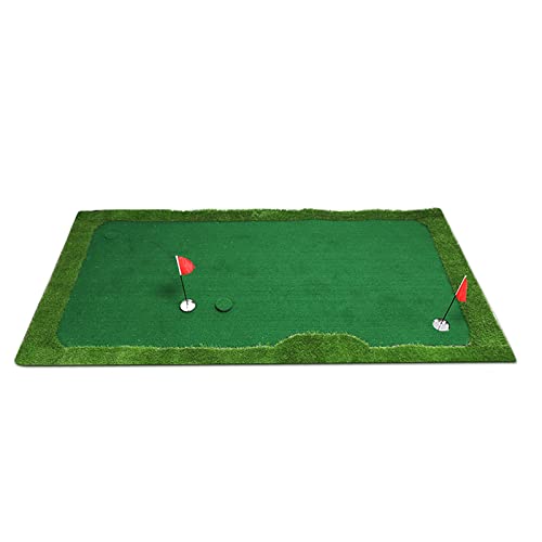 Drfeify Puttermatte, Golf-Putting-Simulator, Tragbare Golf-Übungsmatte mit Steighilfe-Ausrüstung für das Golf-Üben (0,75×3m) von Drfeify