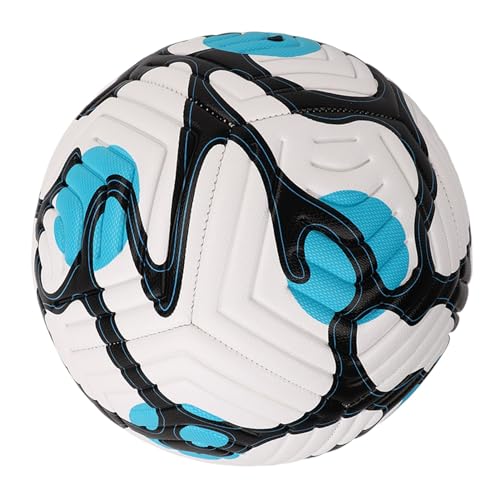 Drfeify Trainingsfußball, Nr. 5 Unisex-Fußball, Trainingsfußball für Erwachsene, Englischer Standardfußball Zum Üben von Fußballspielen (Blue) von Drfeify