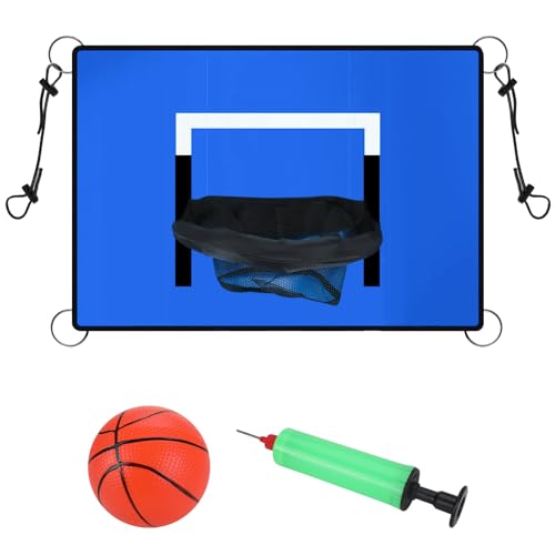 Trampolin Basketballkorb, Universalbrett Mini-Basketballkorb, Trampolin Basketballaufsatz mit Mini Basketbällen TrampolinZubehör für Kinder Erwachsene Innen und Außenbereich（B） von DriSubt