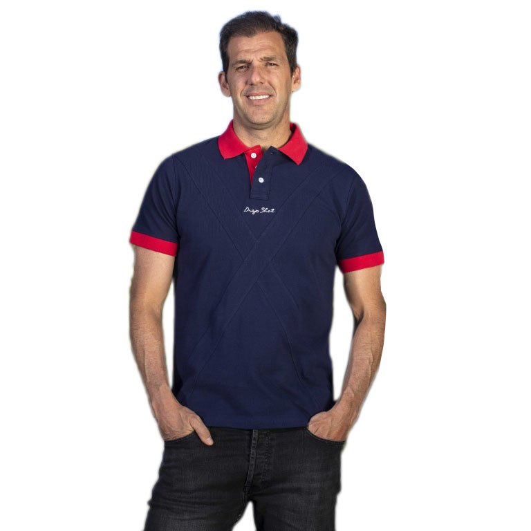 Drop Shot Doma Short Sleeve Polo Blau M Mann von Drop Shot