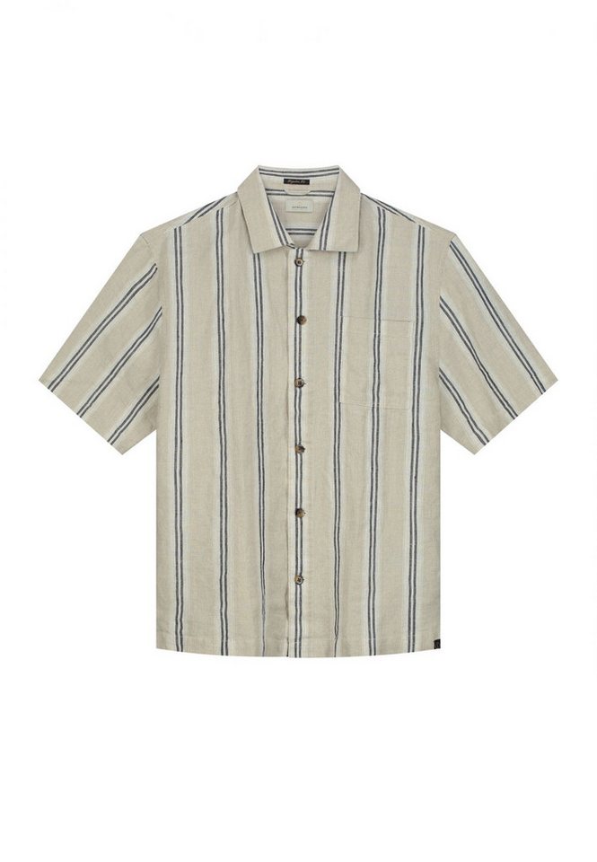 Dstrezzed Leinenhemd - Leinenshirt - Kurzarmhemd - Saul Shirt Linen Stripe - DS_Saul Shirt von Dstrezzed