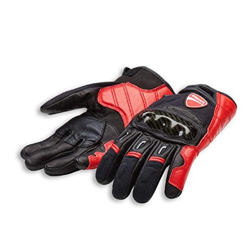 Ducati Alpinestars Company C1 Handschuhe aus Leder und Stoff schwarz/rot Größe 3XL von Ducati