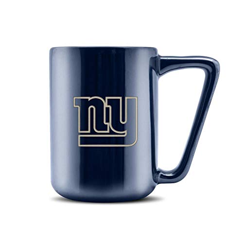 Duck House NFL New York Giants Keramik-Kaffeetasse mit Metallic-Finish | hochwertige Keramik | lasergraviertes Team-Logo | BPA-frei | spülmaschinenfest | 473 ml von Duck House